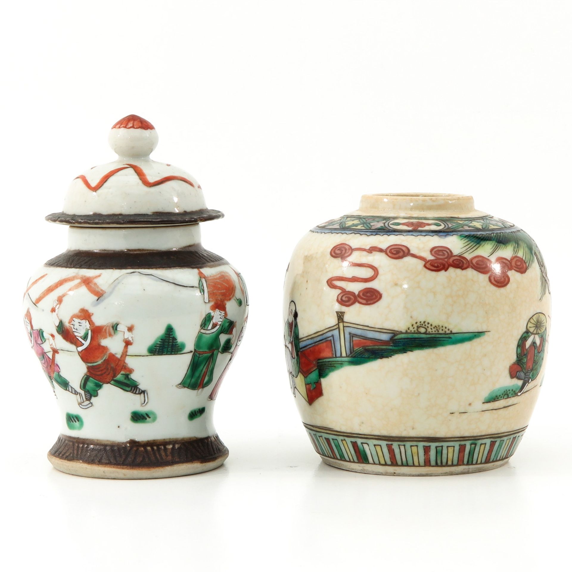 A Jar with Cover and Ginger Jar - Image 3 of 10