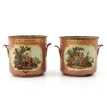 A Pair of 19th Century Cache Pots