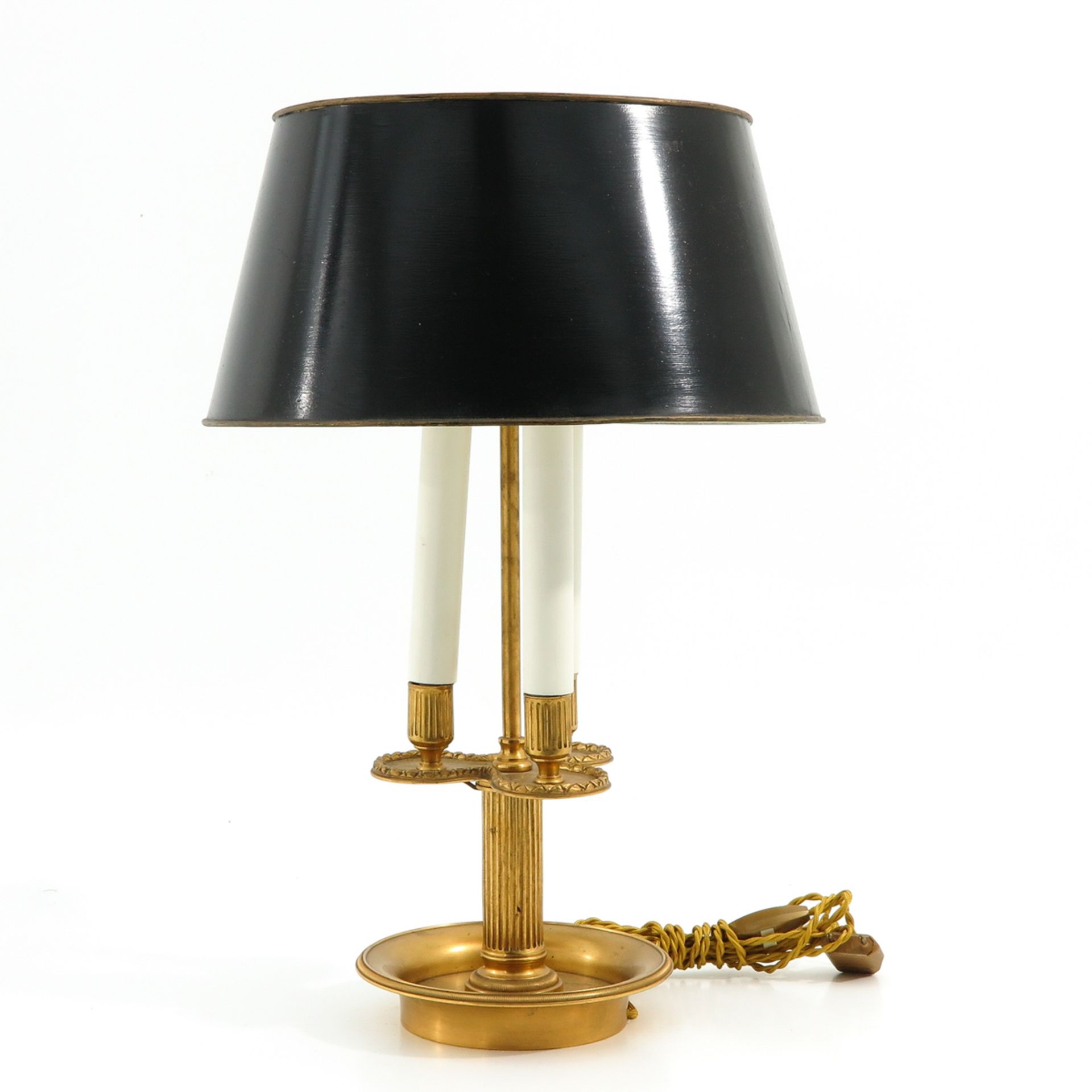 A Table Lamp with Brass Shade - Image 2 of 9