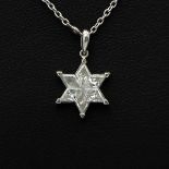 A Necklace and Star of David Diamond Pendant