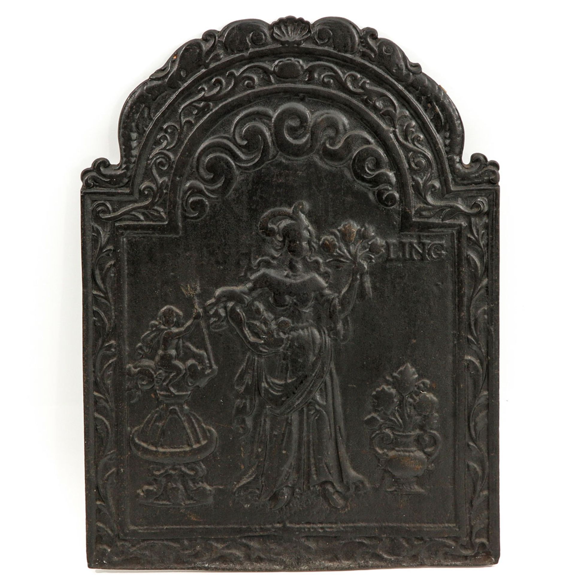 An 18th Century Cast Iron Plate