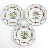 A Lot of 3 18th Century Meissen Plates