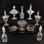 A Collection of 19th Century Crystal