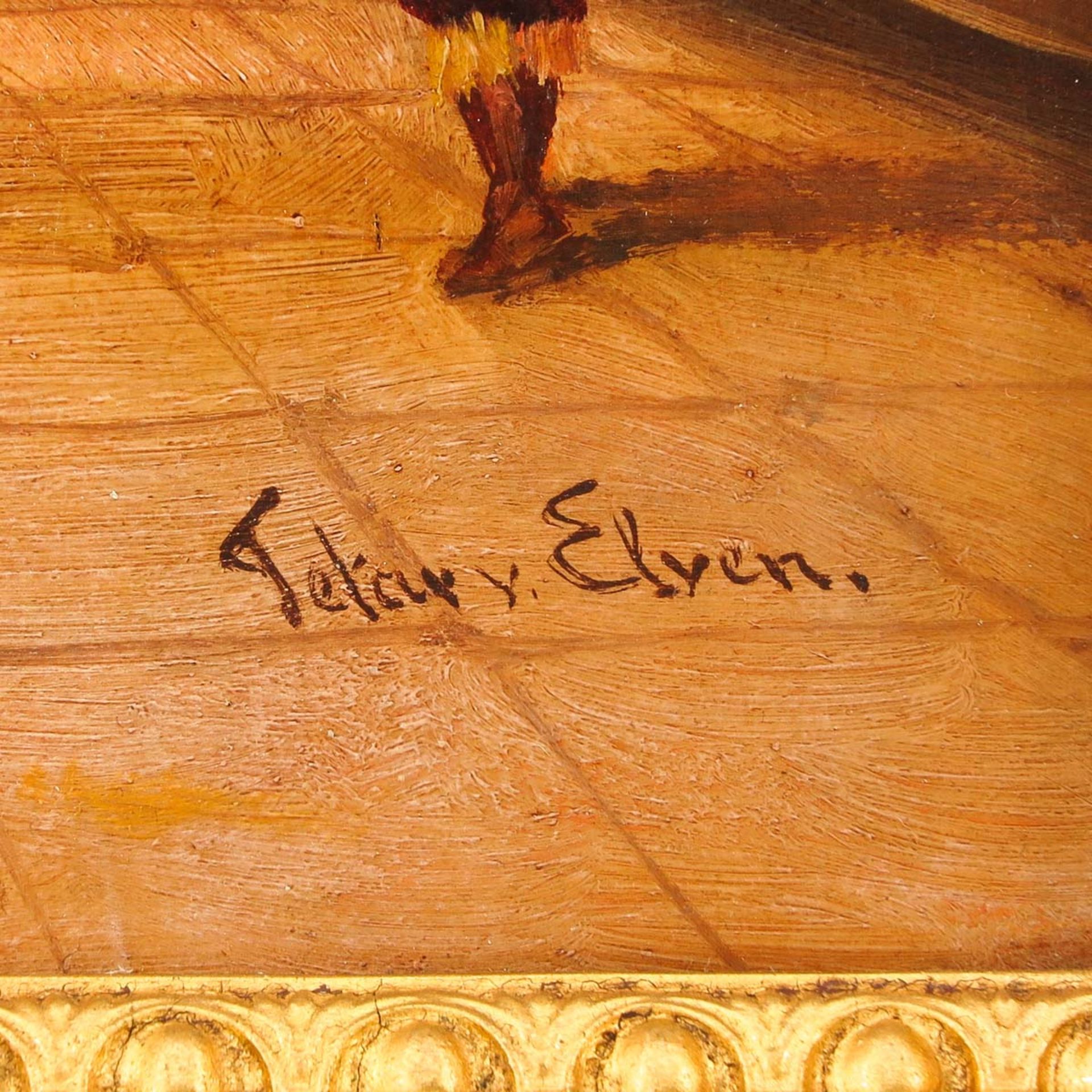 An Oil on Panel Signed Tetar van Elven - Bild 3 aus 7