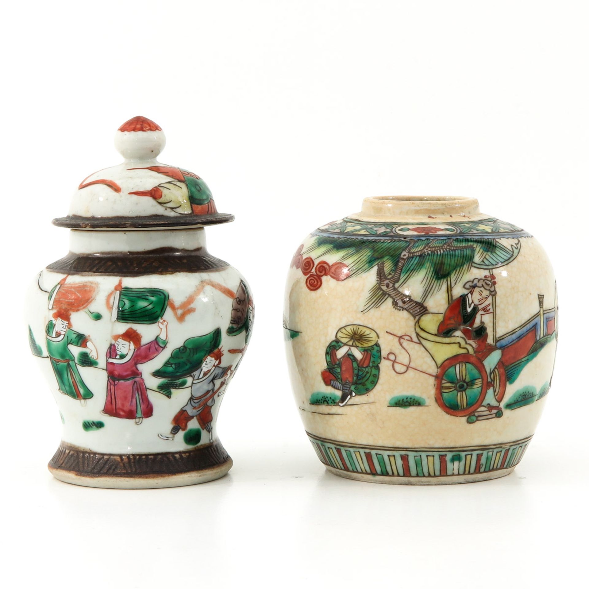A Jar with Cover and Ginger Jar - Image 4 of 10