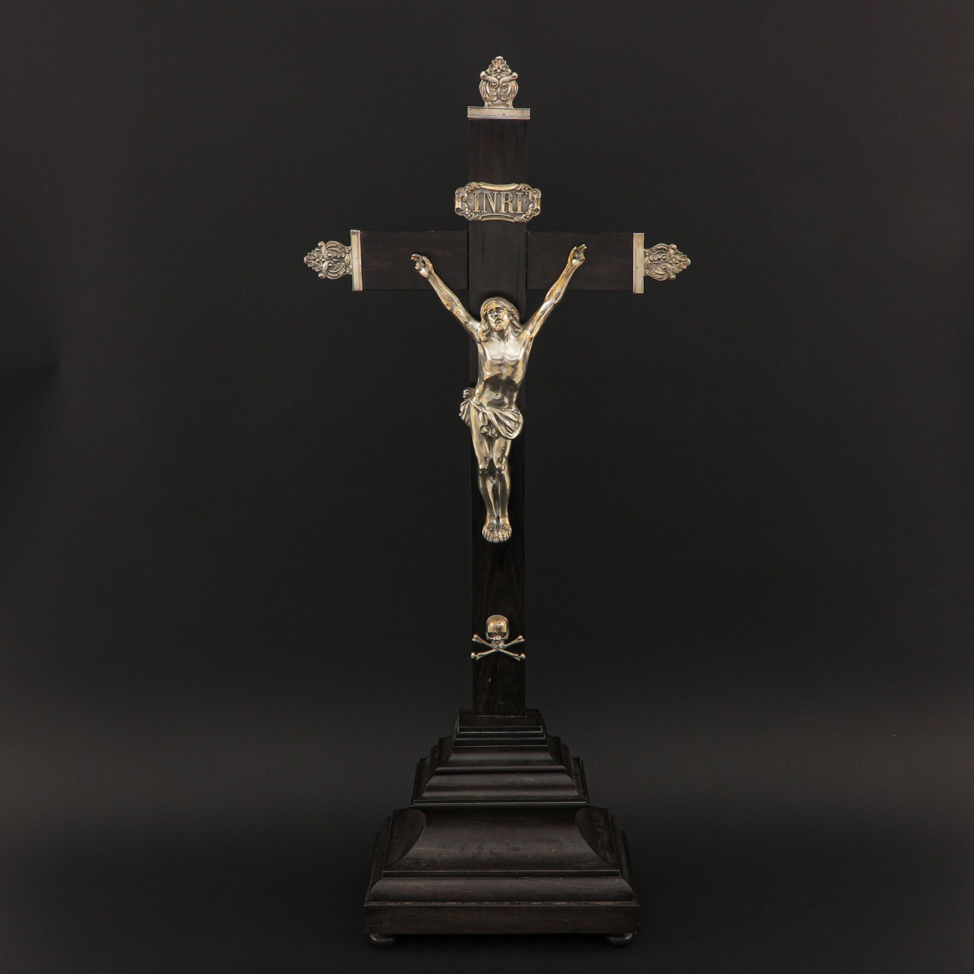 A 19th Century Silver Crucifix