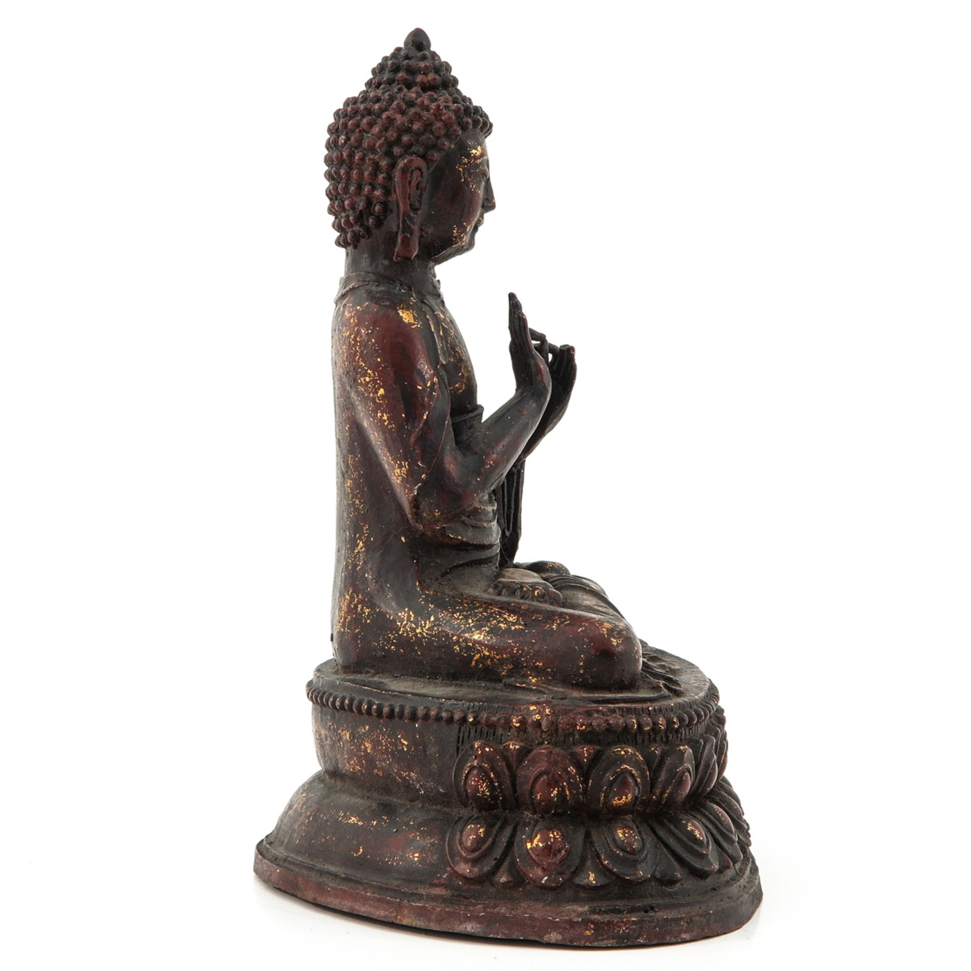 A Bronze Buddha Sculpture - Bild 4 aus 10