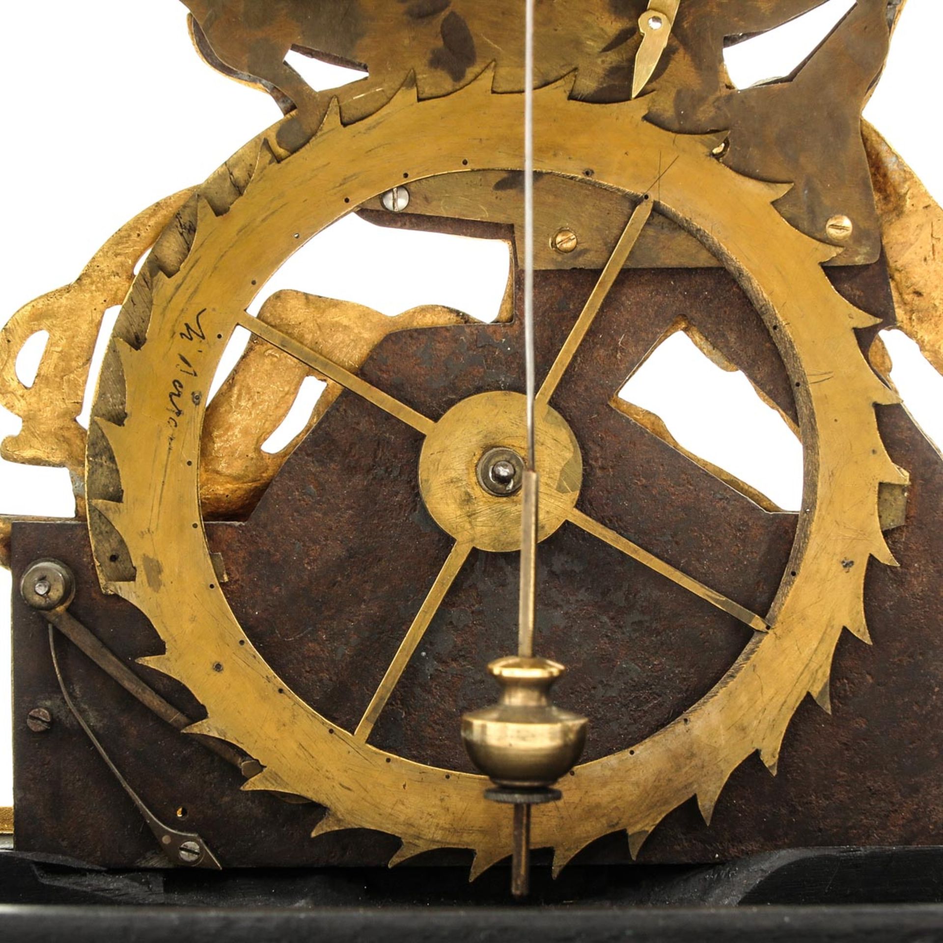 A French Religious Clock Signed Godefroy Paris - Bild 7 aus 9