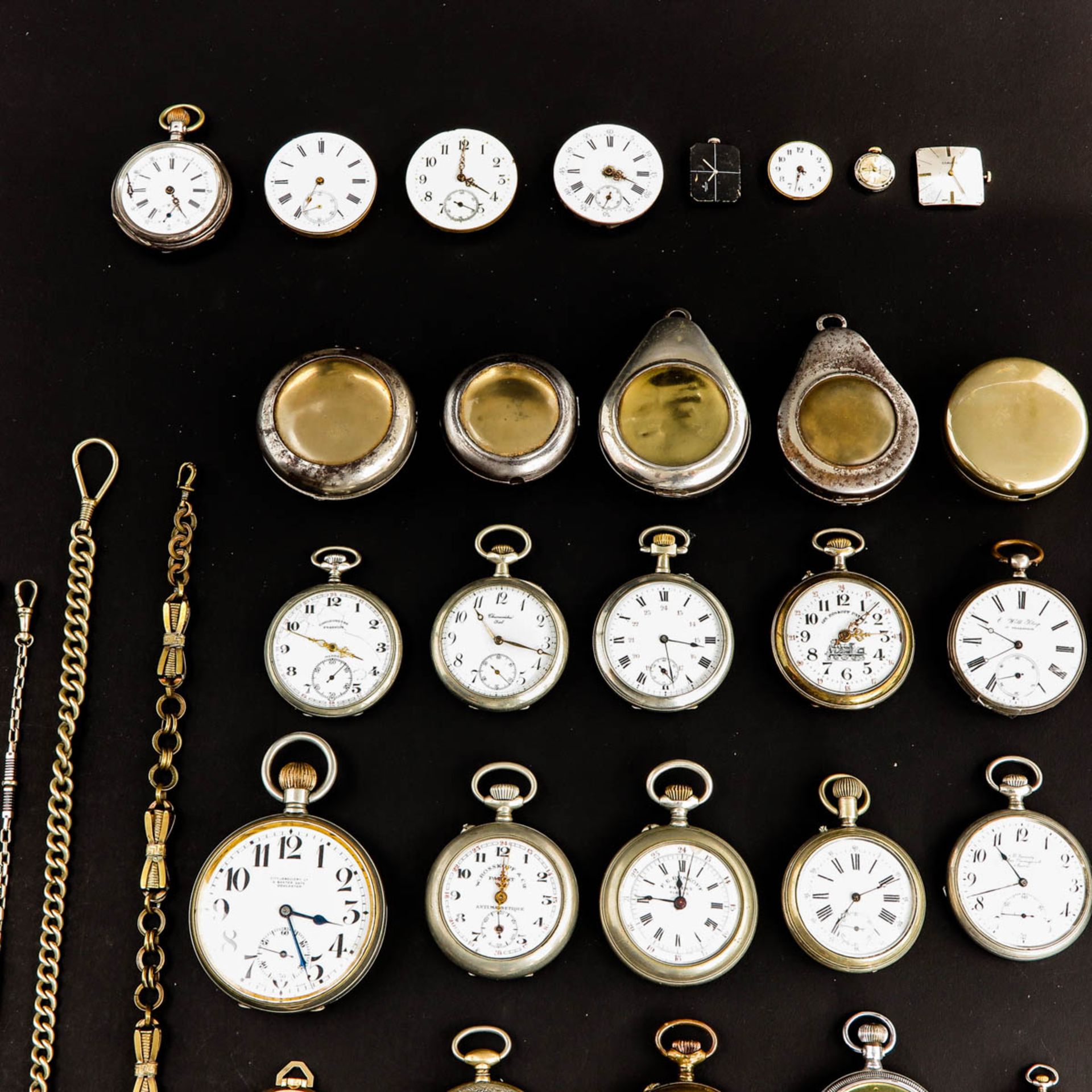 A Collection of Watch Chains and Pocket Watches - Image 3 of 5
