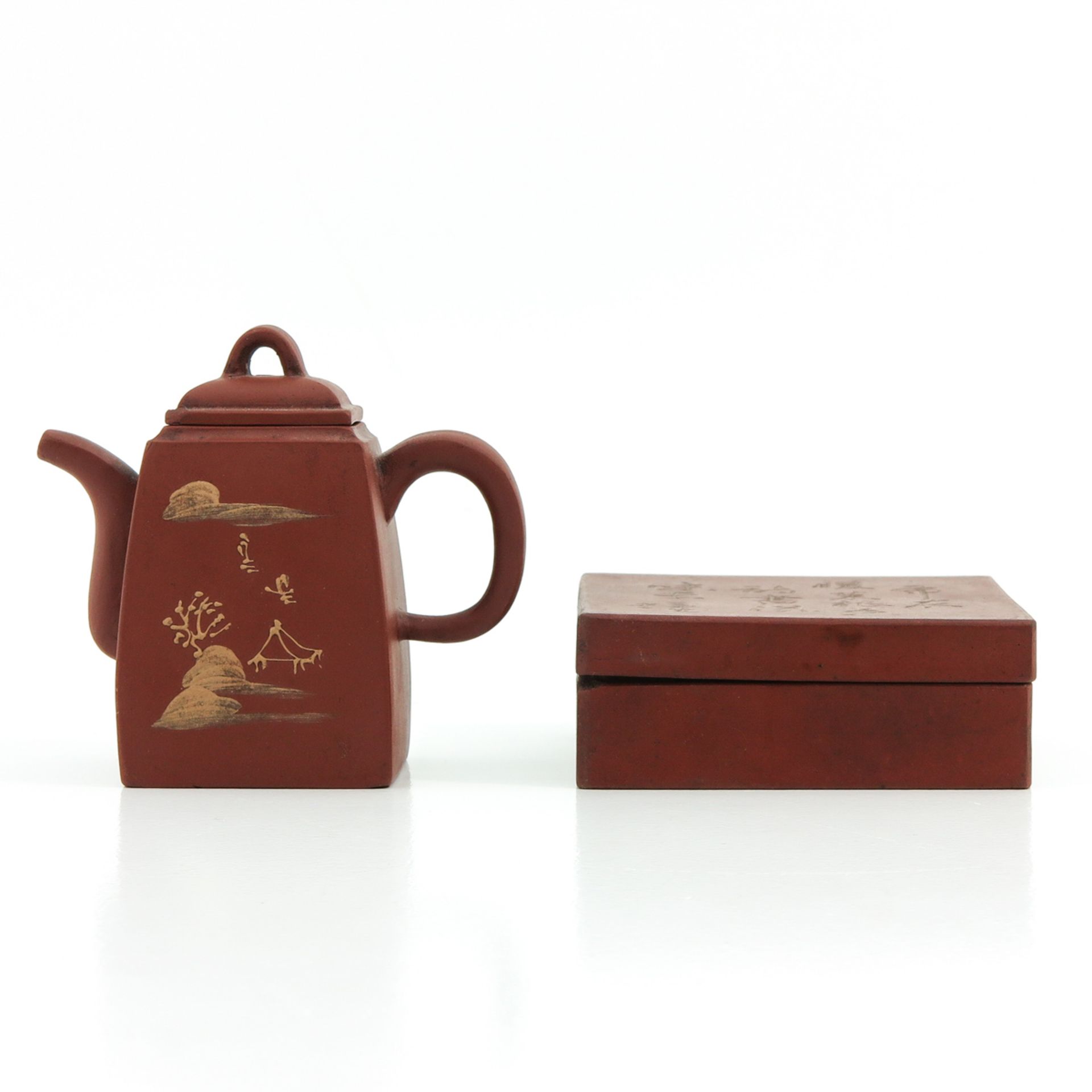 A Yixing Teapot and Box