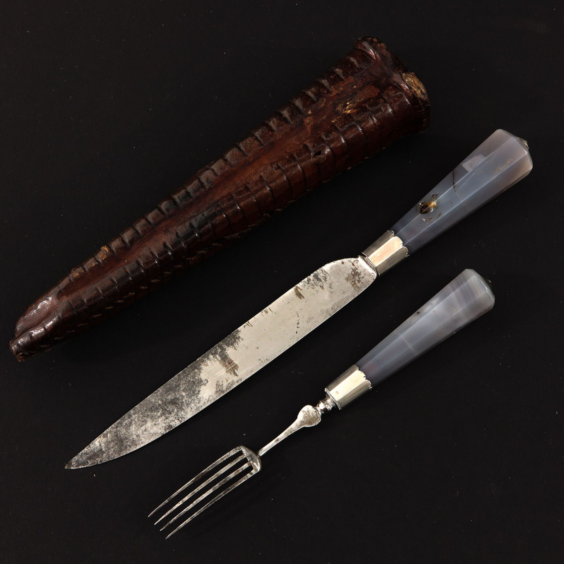 An 18th Century Traveling Cutlery Set - Bild 2 aus 5