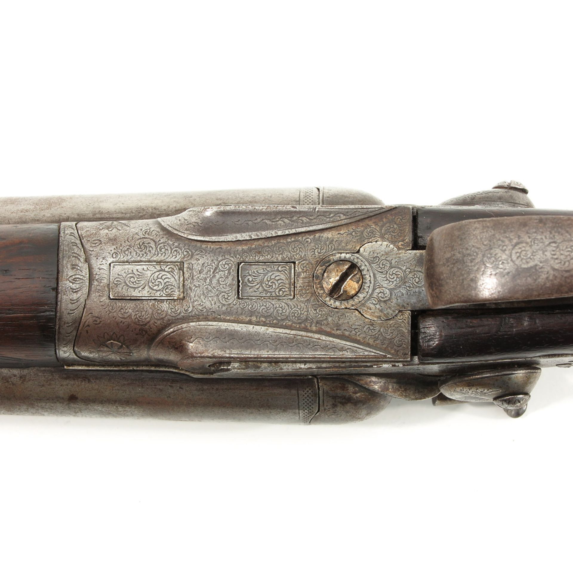 A 19th Century Double Barrel Shotgun - Bild 6 aus 9