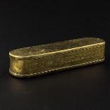 An 18th Century Brass Tobacco Box