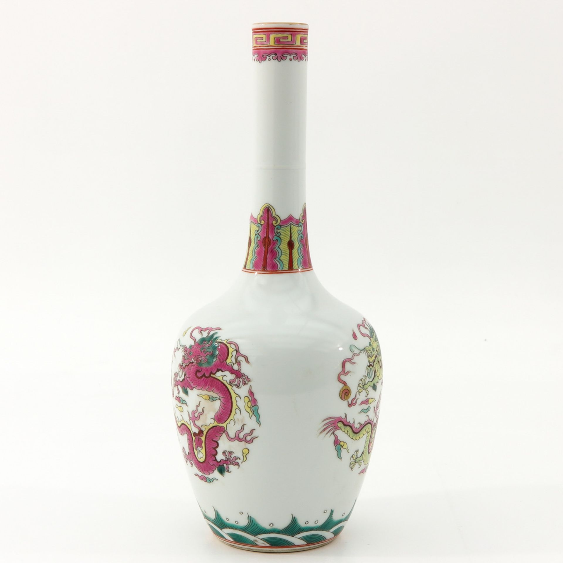 A Famille Rose Bottle Vase - Image 4 of 10