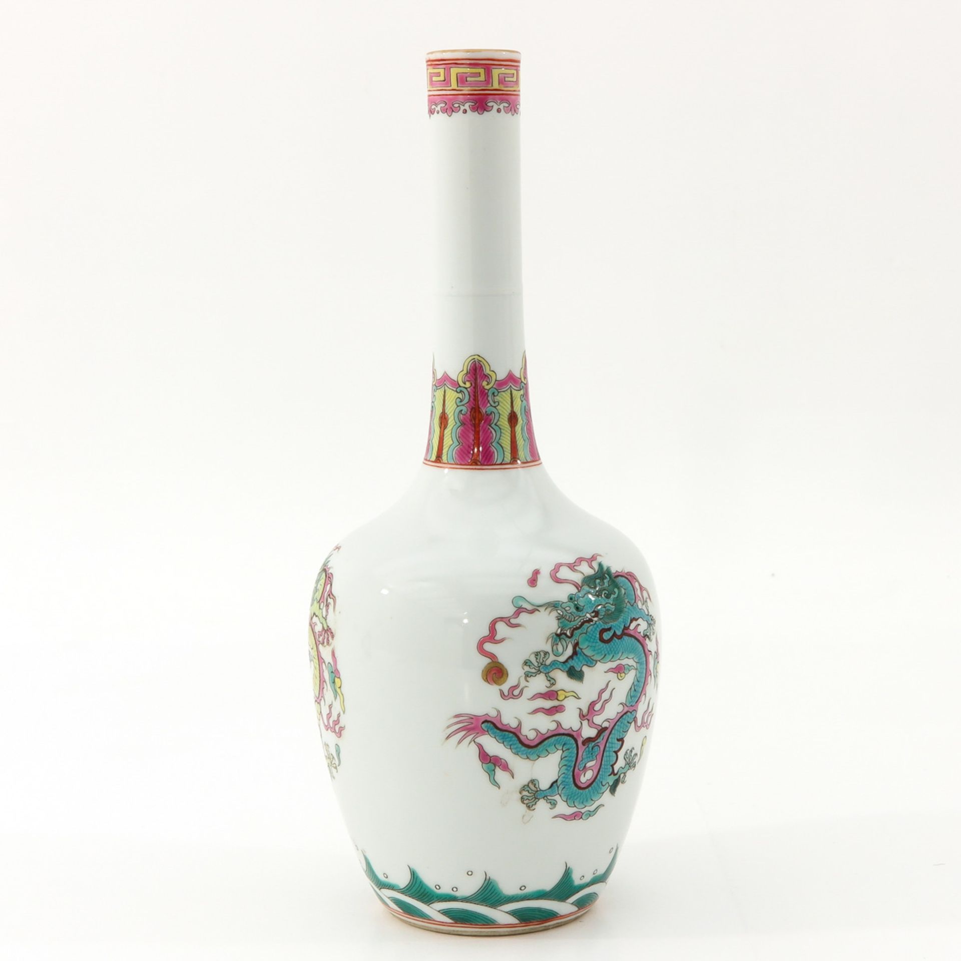 A Famille Rose Bottle Vase - Image 2 of 10