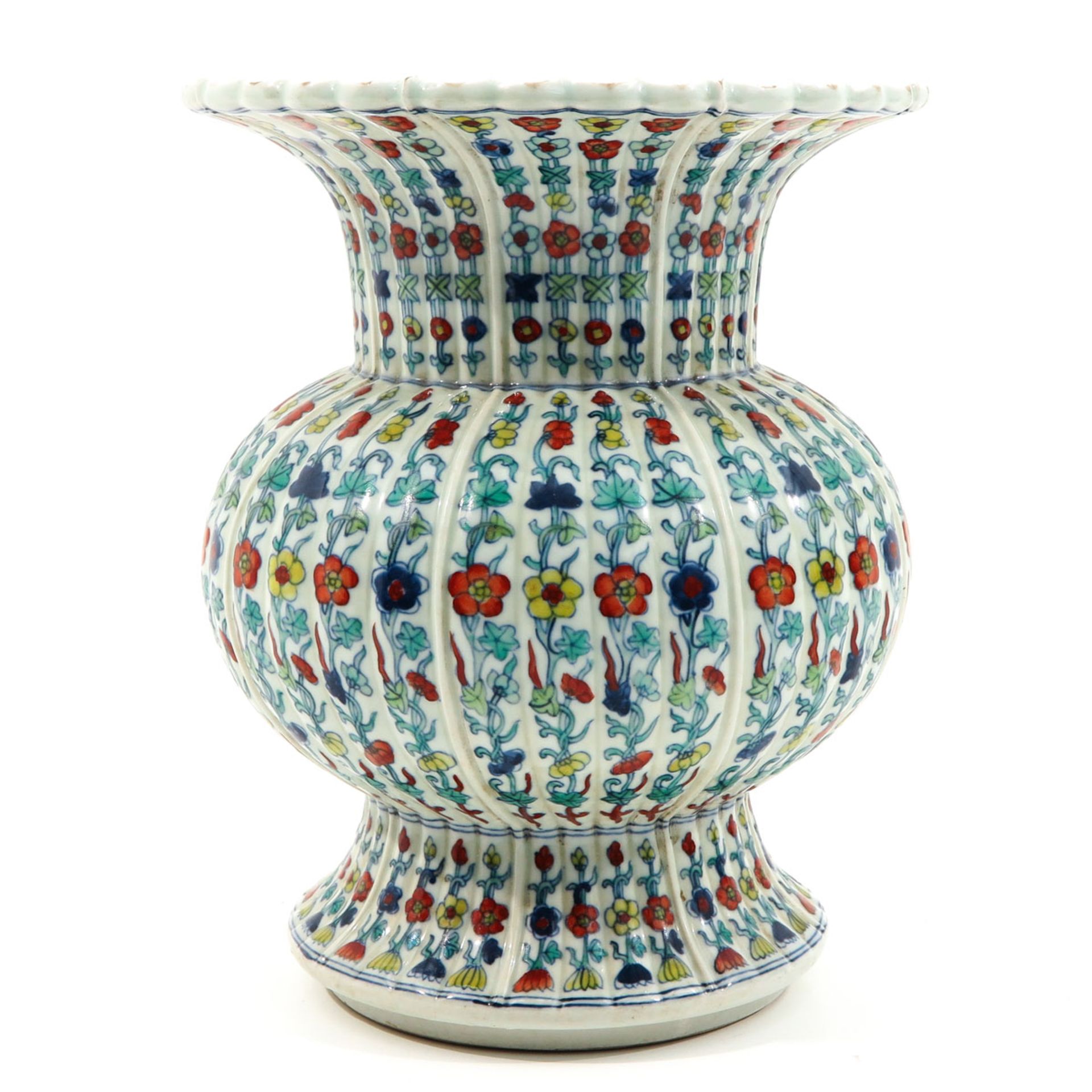 A Polychrome Decor Vase - Image 4 of 10