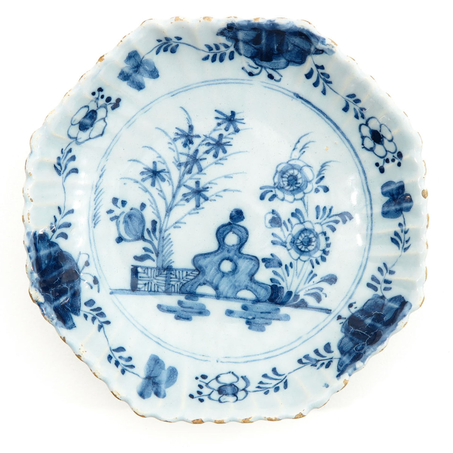 A Lot of 18th Century Delft Plates - Bild 3 aus 7