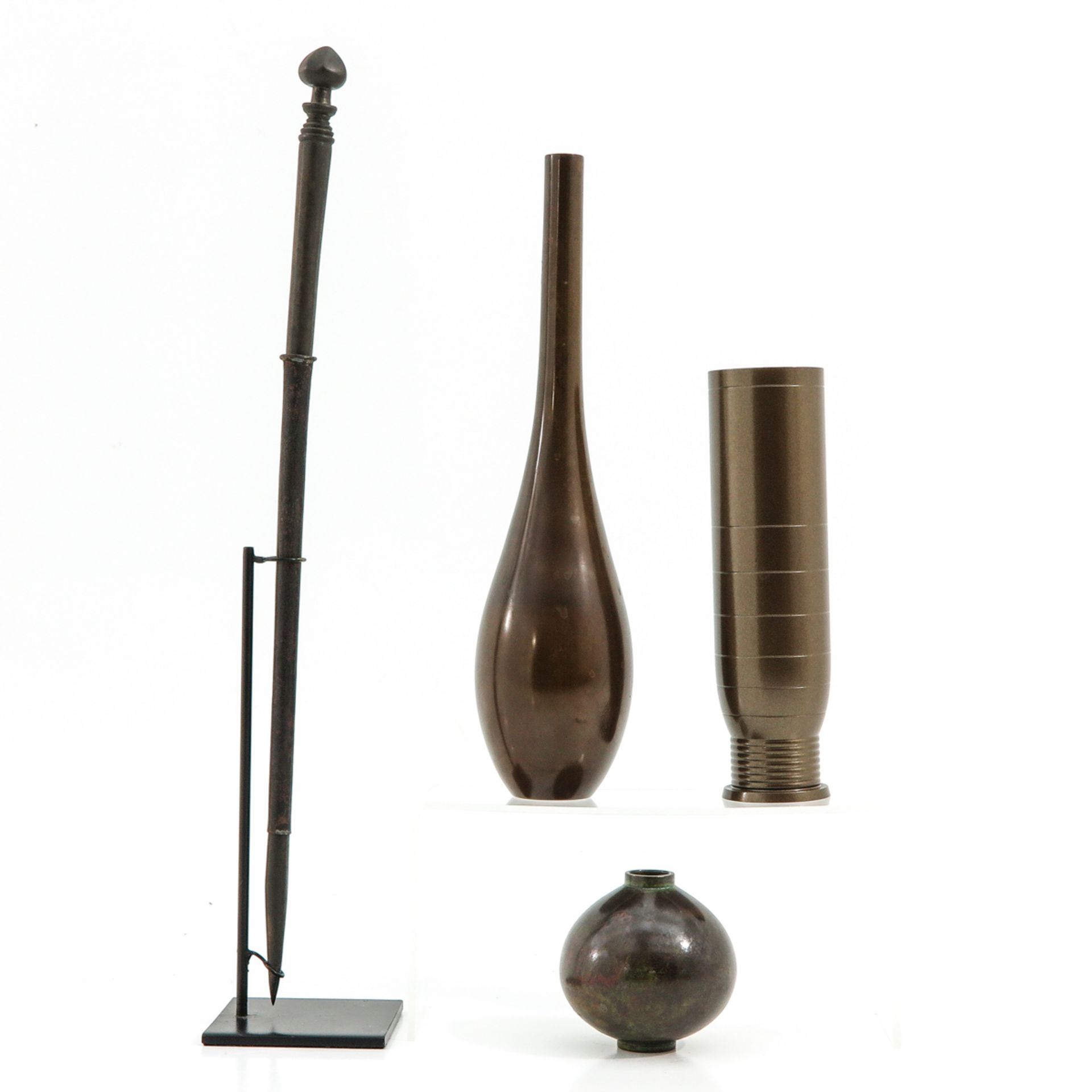A Lot of 4 Bronze Objects - Image 4 of 10