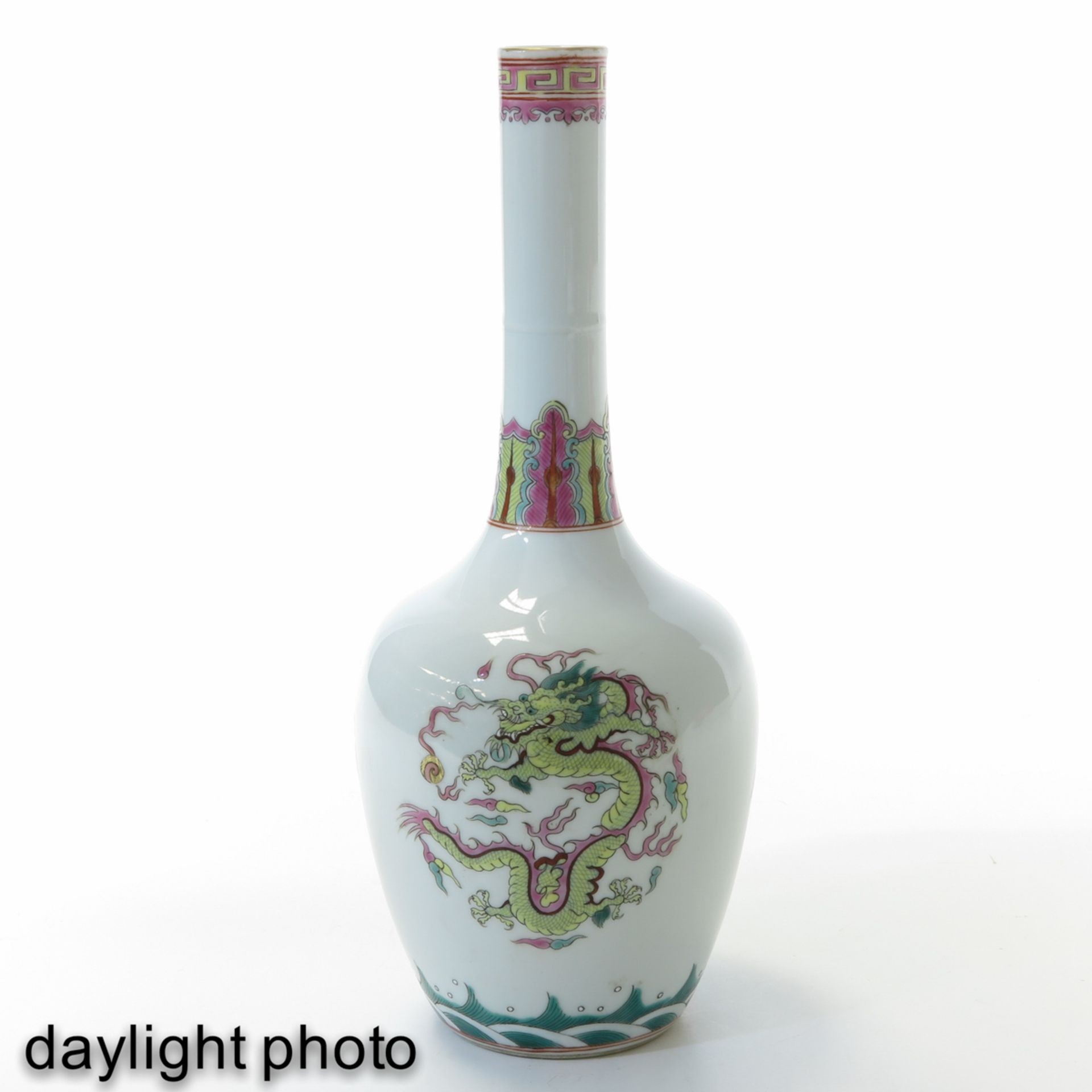 A Famille Rose Bottle Vase - Image 7 of 10