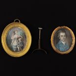 A Lot of 2 18th - 19th Century Miniatures