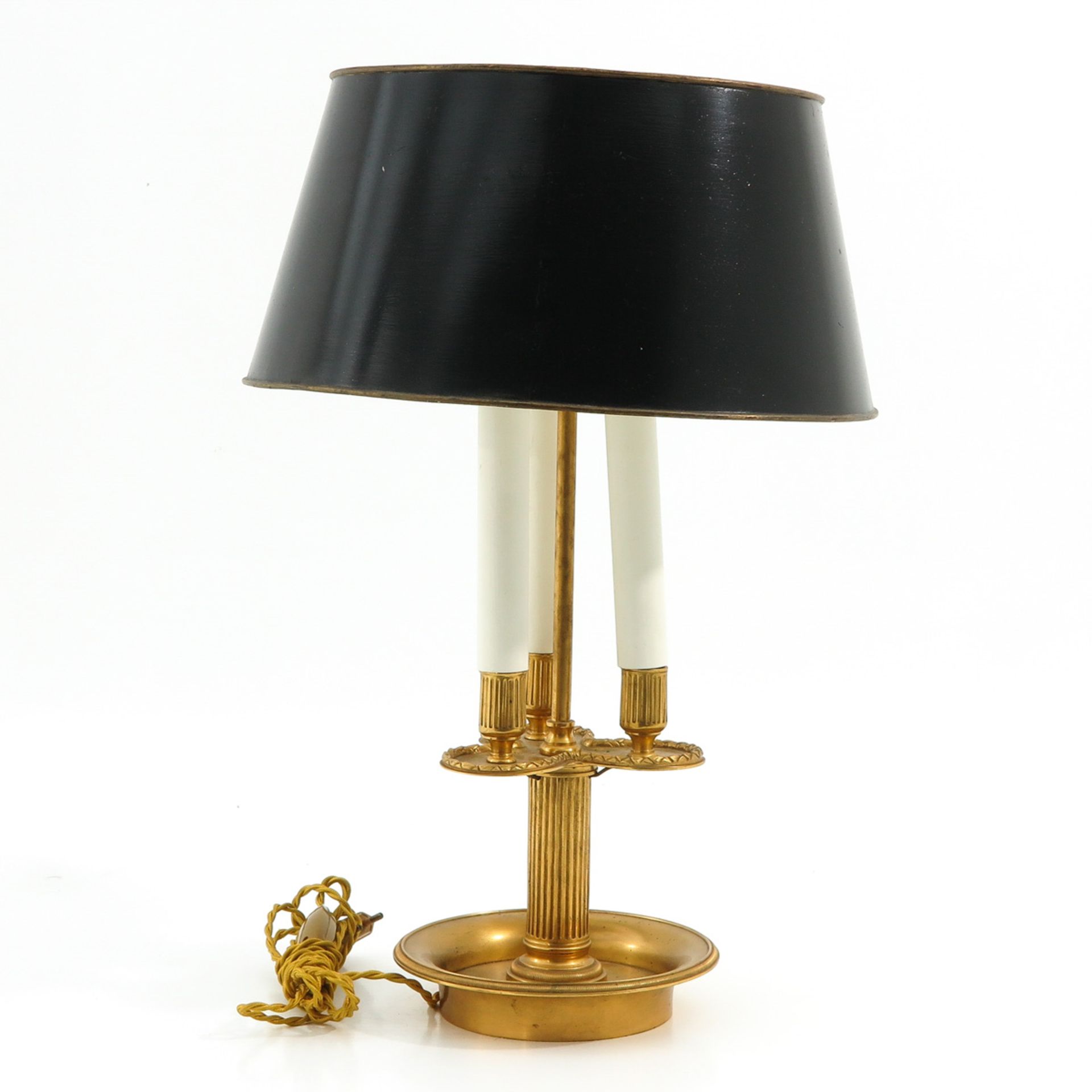 A Table Lamp with Brass Shade - Image 4 of 9