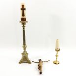 A Lot of 2 Church Candlesticks