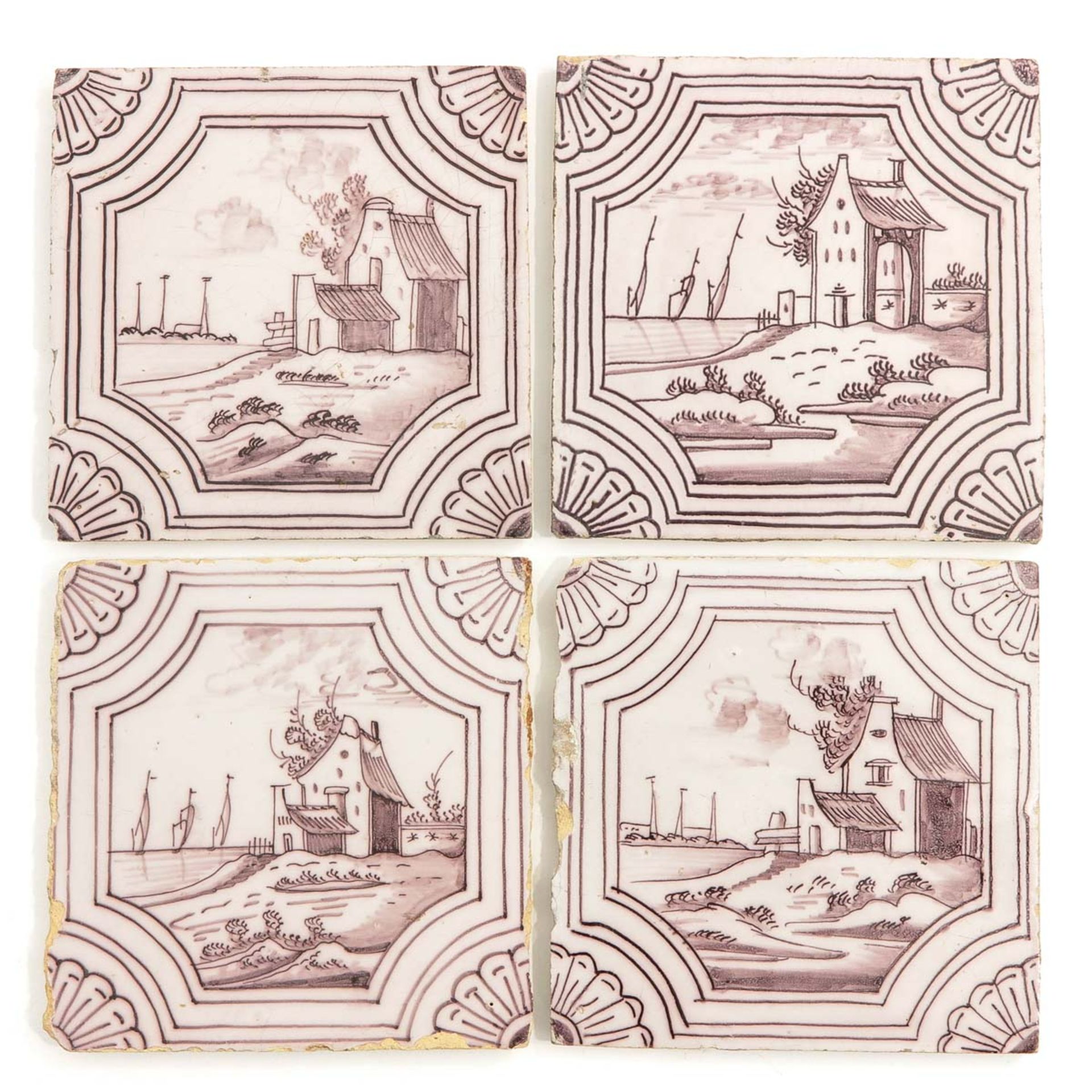 A Lot of 14 Antique Tiles - Bild 6 aus 6