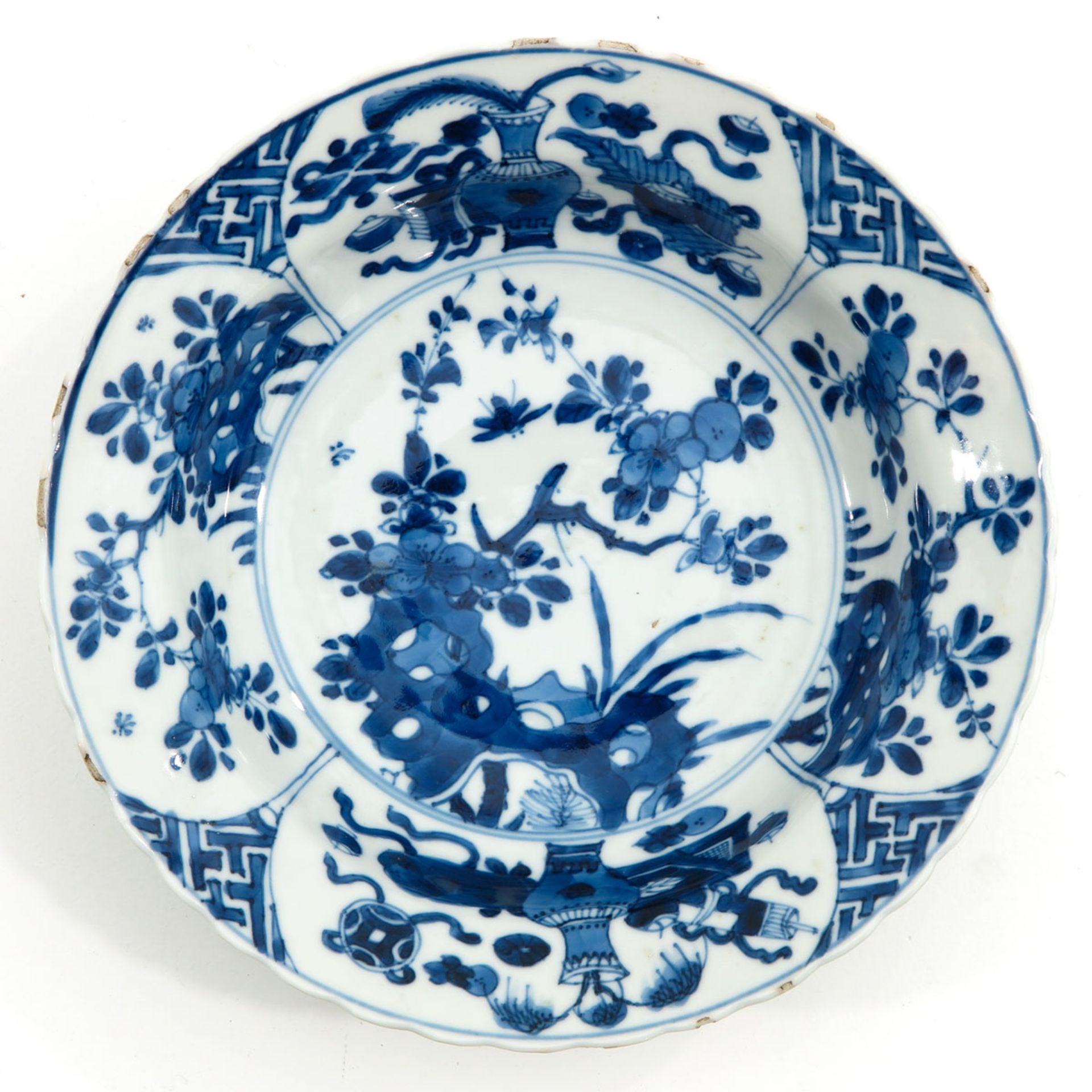 A Lot of 2 Blue and White Plates - Image 3 of 10