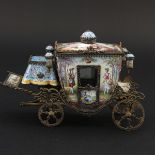 A 19th Century Silver Miniature Carriage
