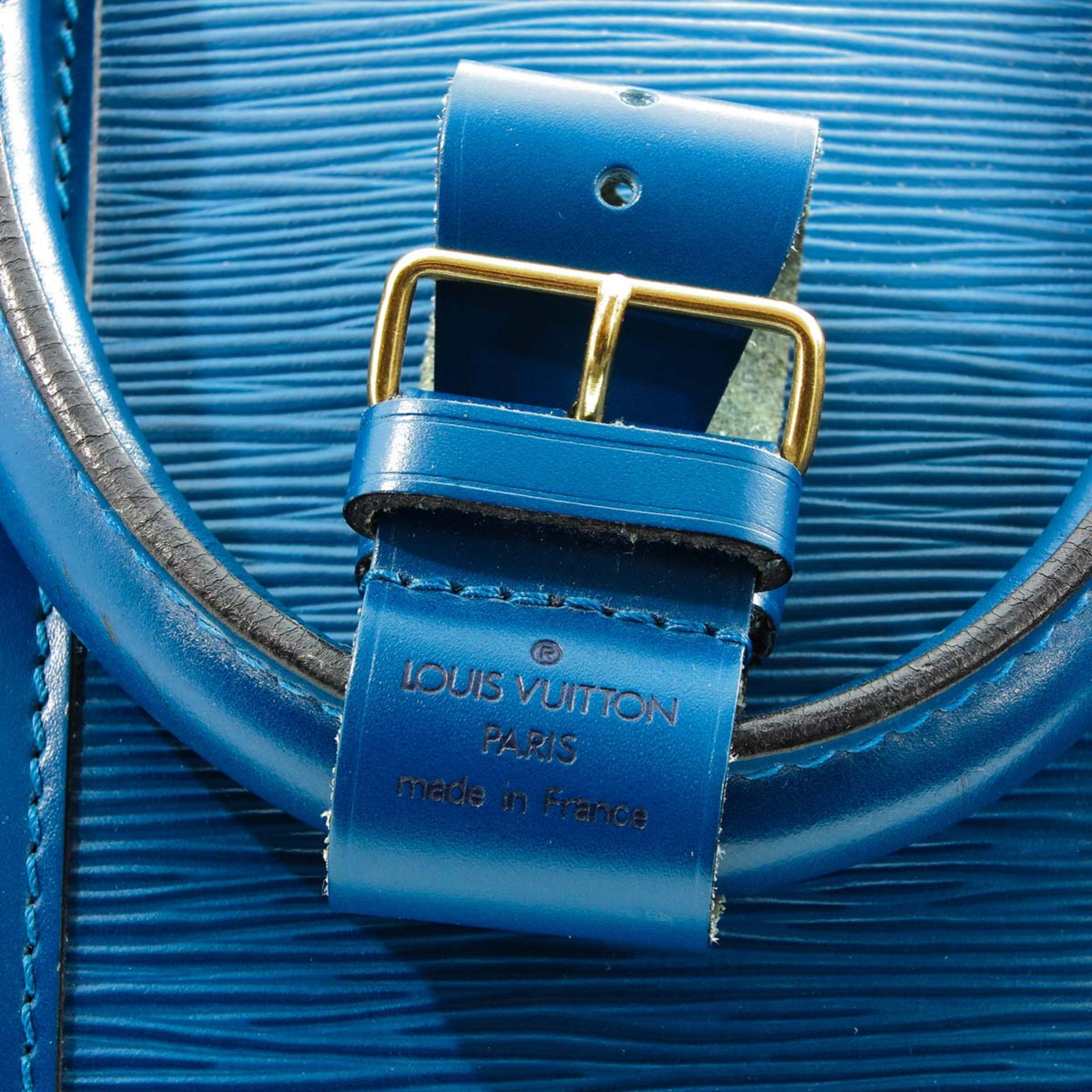 A Louis Vuitton Blue Epi Leather Keepall 45 - Bild 6 aus 8
