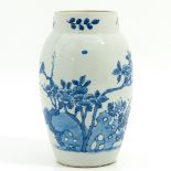 A Blue and White Vase