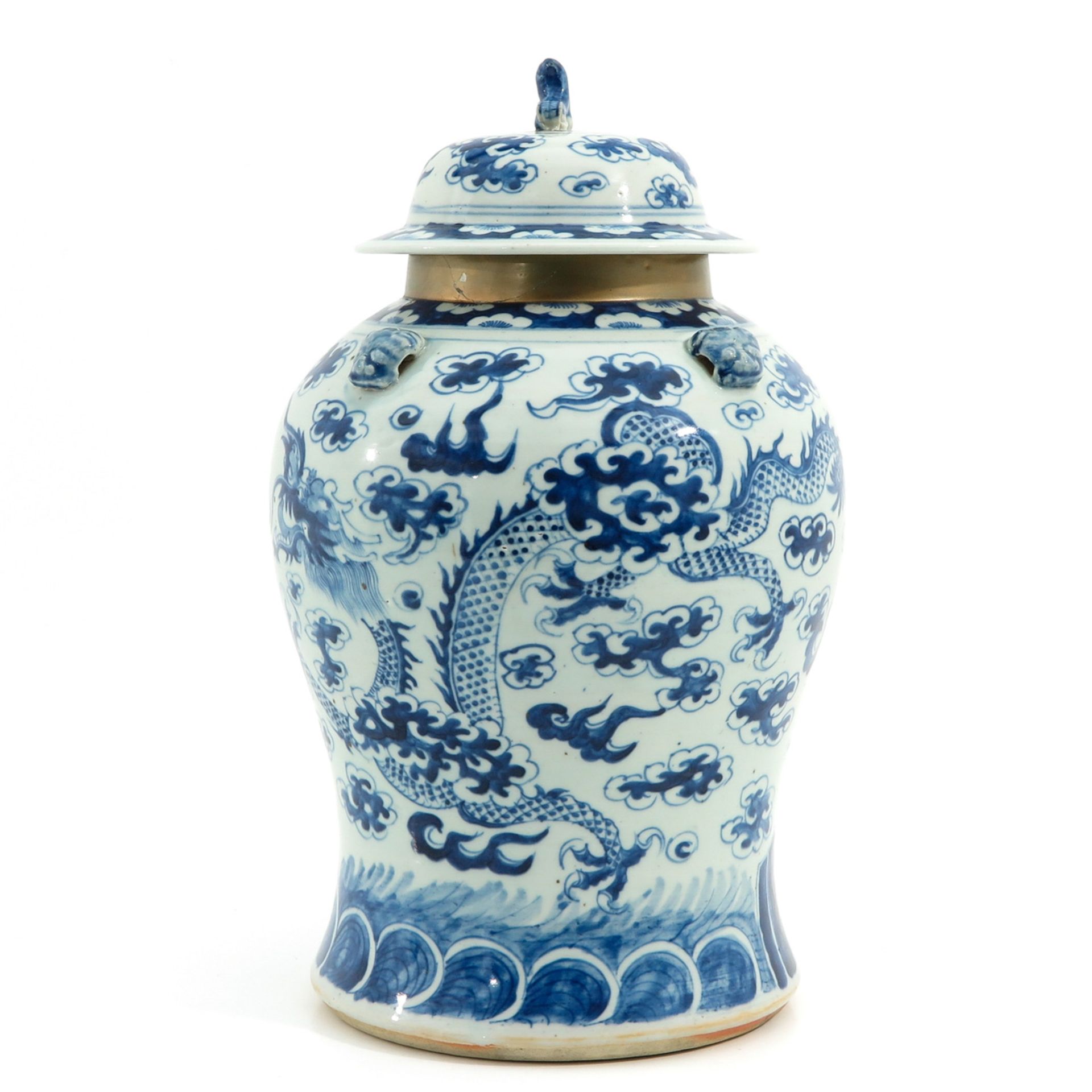 A Blue and White Jar with Cover - Bild 2 aus 10