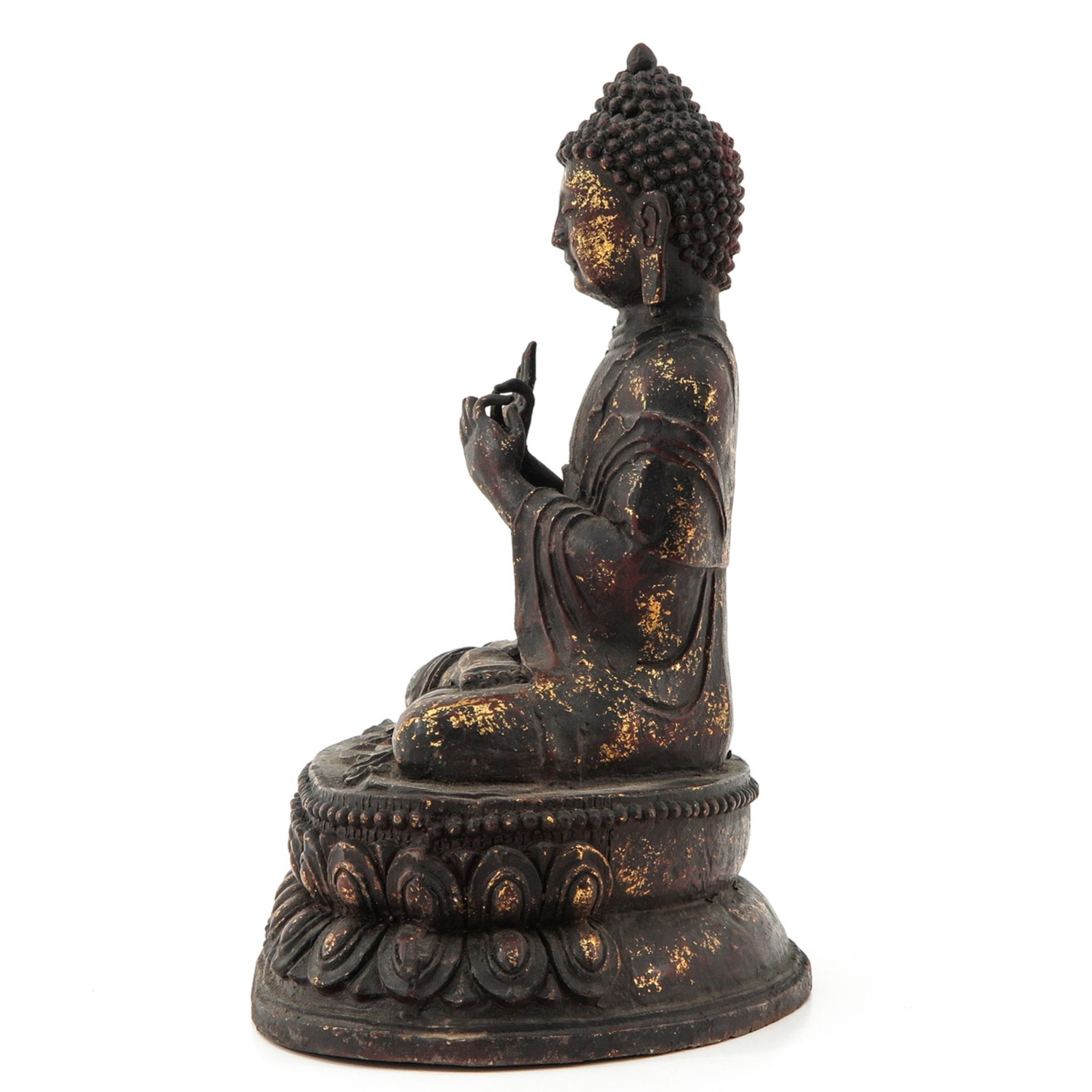 A Bronze Buddha Sculpture - Bild 2 aus 10