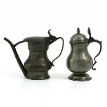 A Lot of 2 Pieces of Antique Pewter