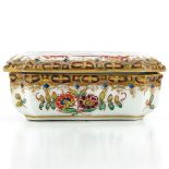 A 19th Century Meissen Match Safe