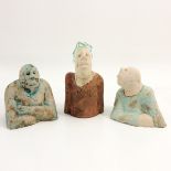 A Lot of 3 Sculptures Signed Sjer
