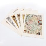 A Lot of 6 Old Maps