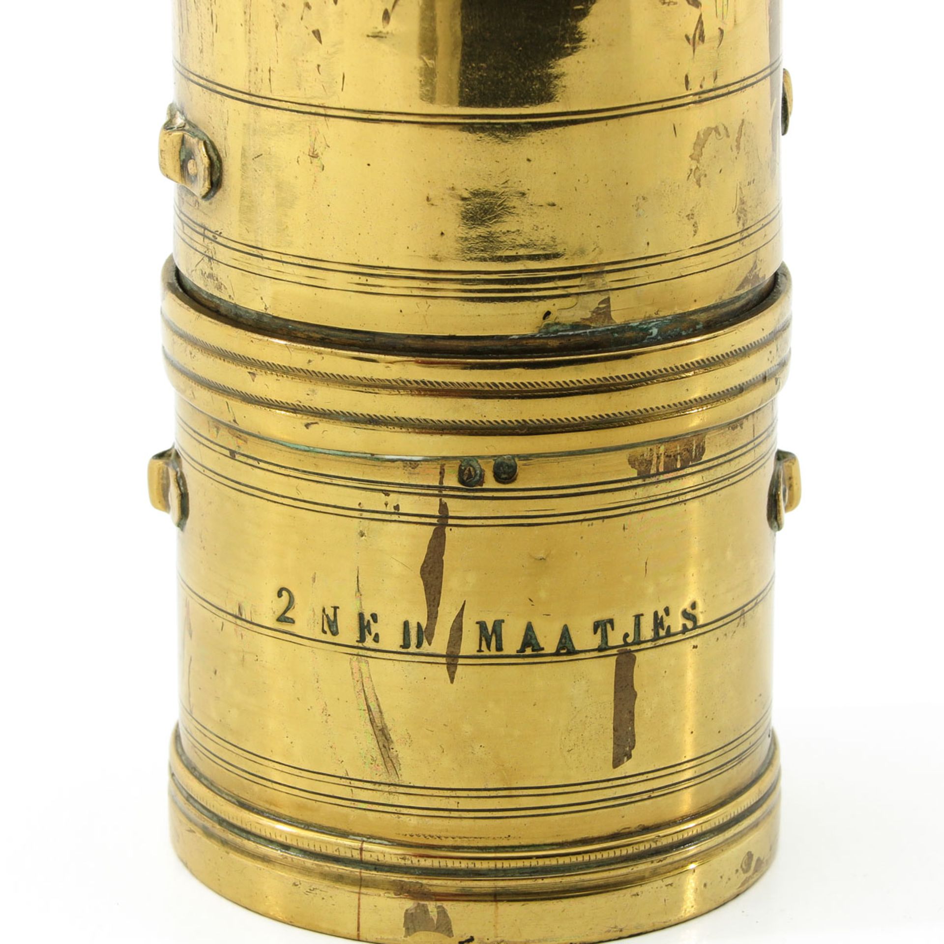 An 18th Century Yellow Copper Travel Scale - Image 4 of 7