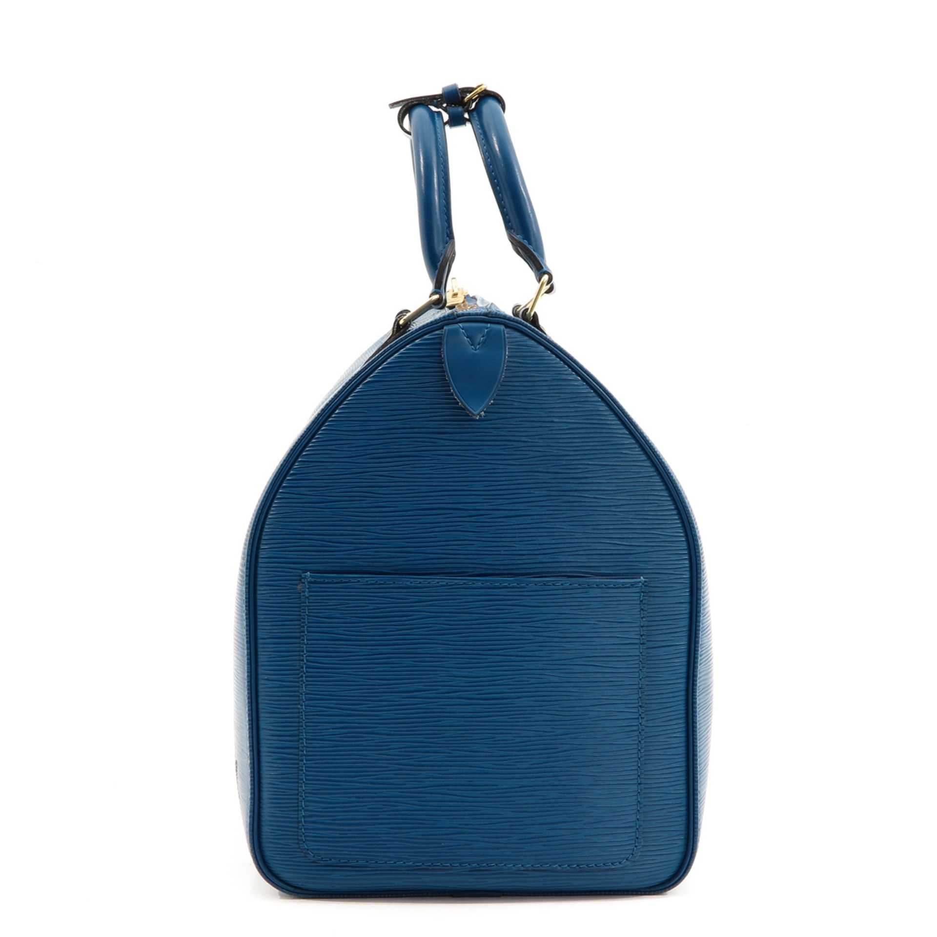 A Louis Vuitton Blue Epi Leather Keepall 45 - Bild 2 aus 8