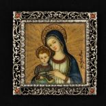 A 19th Century Miniature of Madonna and Child