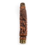 An 18th Century Carved Wood Handle