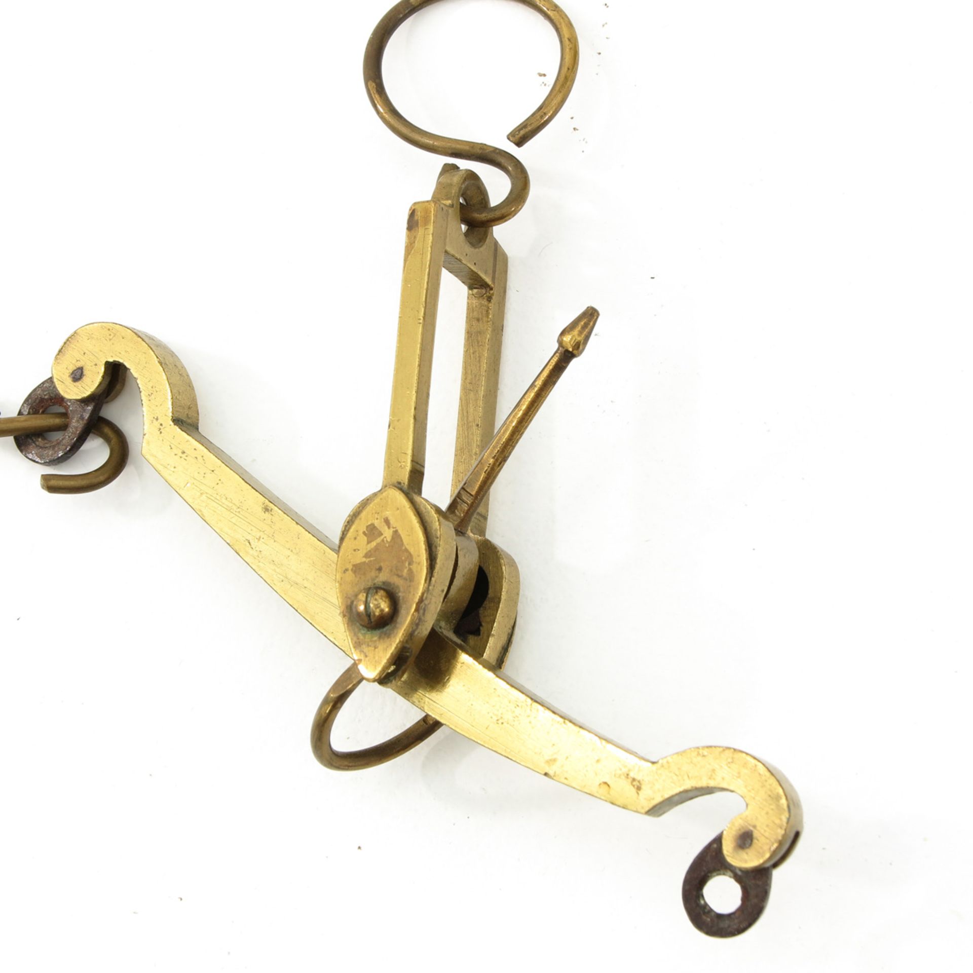 An 18th Century Yellow Copper Travel Scale - Image 5 of 7