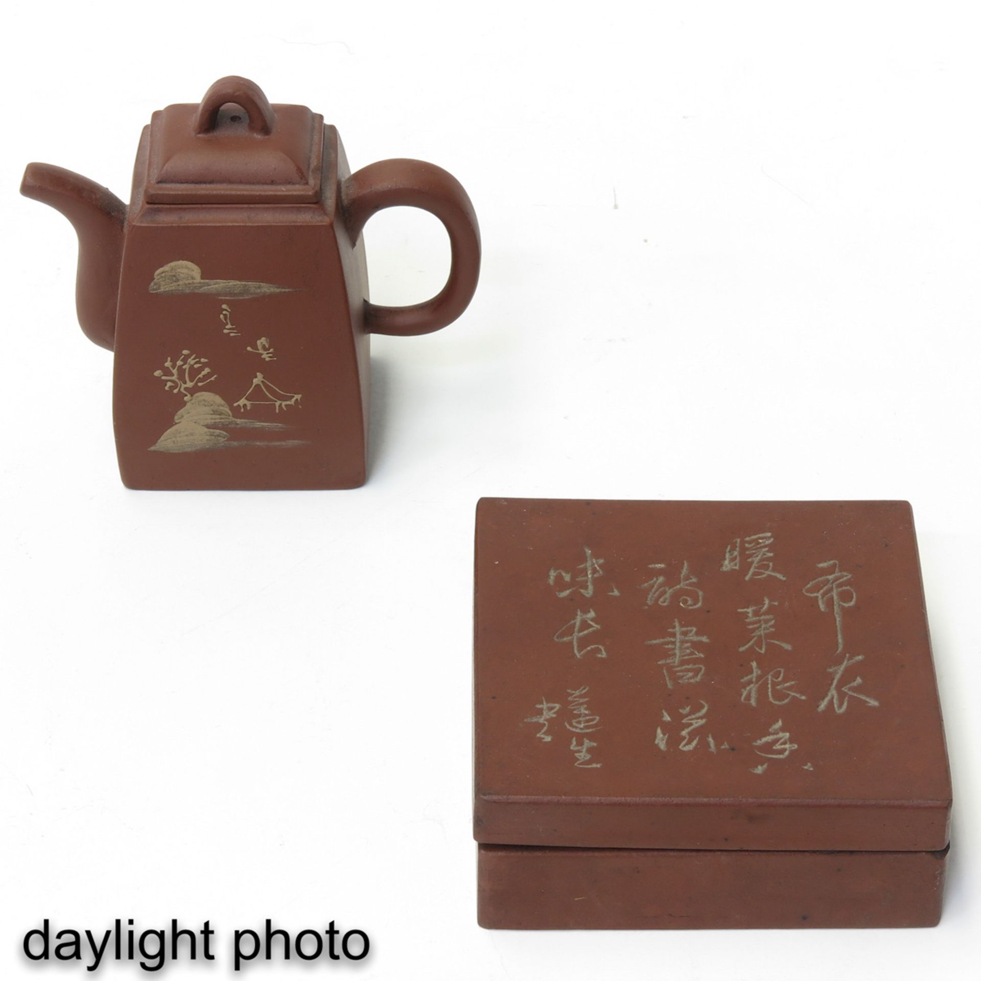 A Yixing Teapot and Box - Image 7 of 10