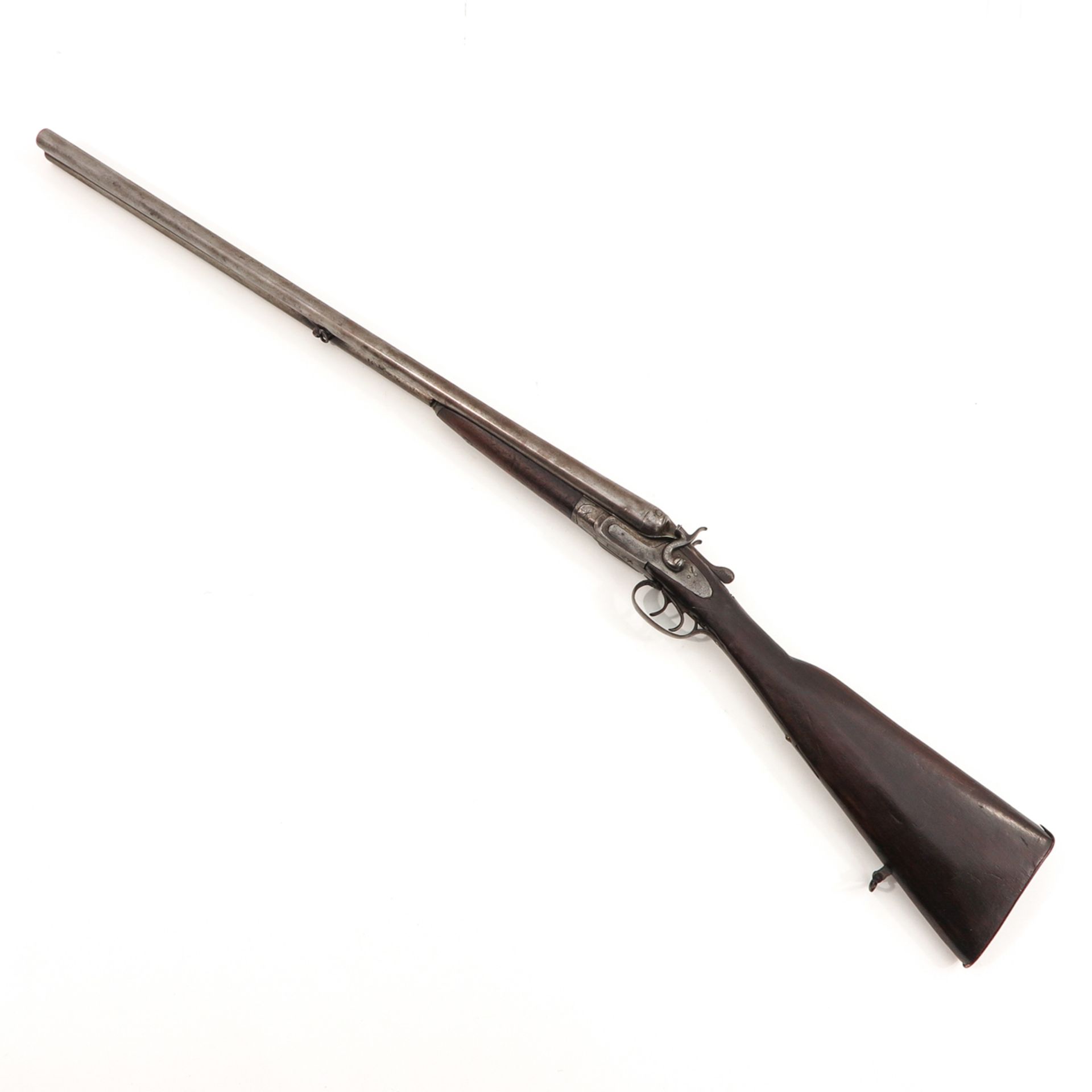 A 19th Century Double Barrel Shotgun