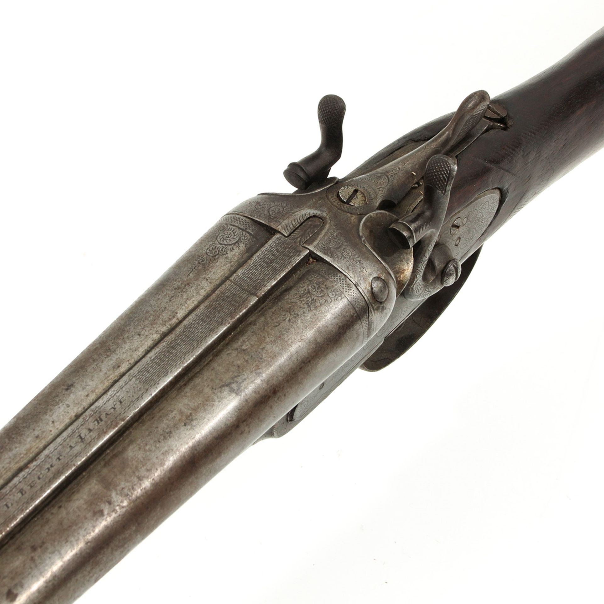 A 19th Century Double Barrel Shotgun - Bild 9 aus 9