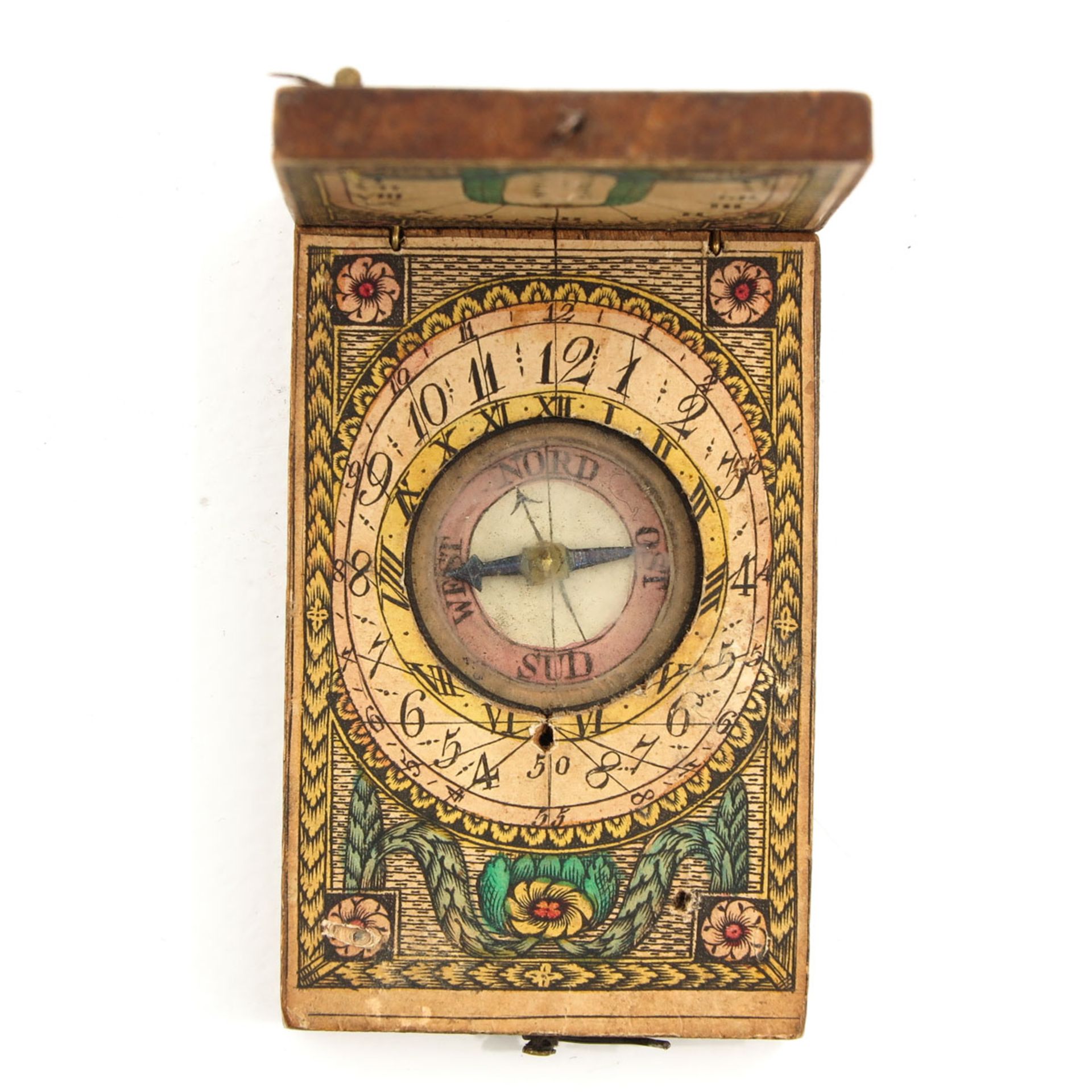 A Small 19th Century Travel Compass - Bild 4 aus 5