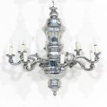 A Chrome 8 Arm Chandelier