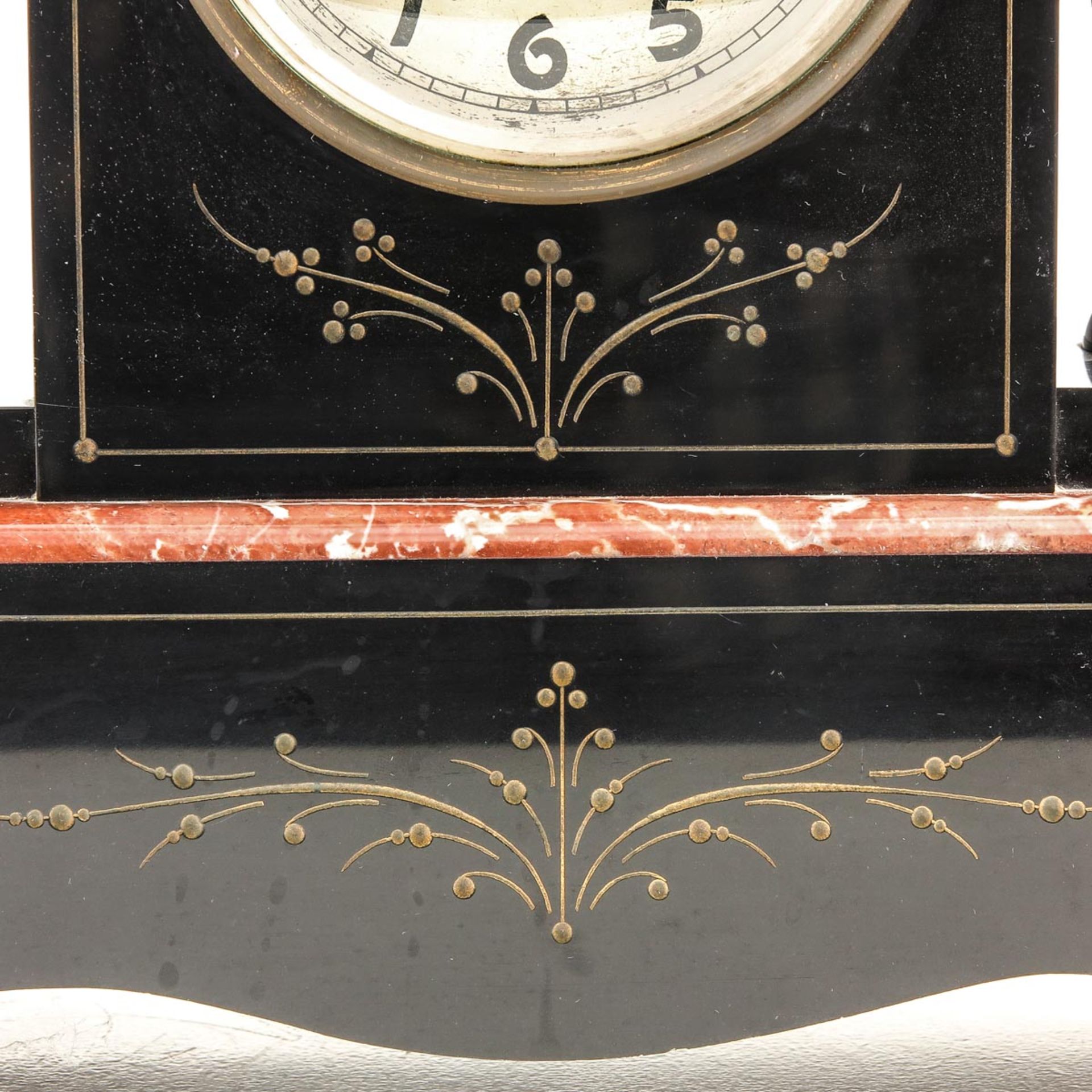 A 3 Piece Marble Clock Set - Image 10 of 10