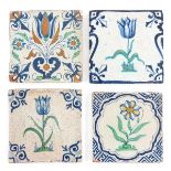 A Collection of 4 18th Century Tiles