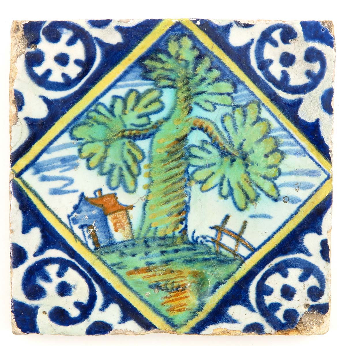 A Dutch Tile Circa 1600